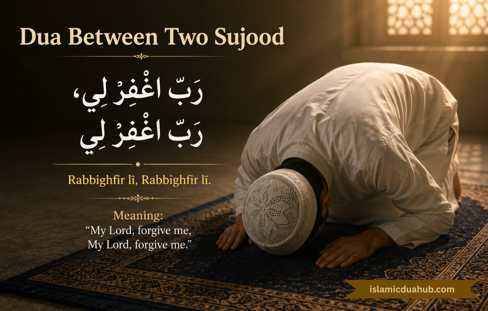 Dua Between Two Sujood