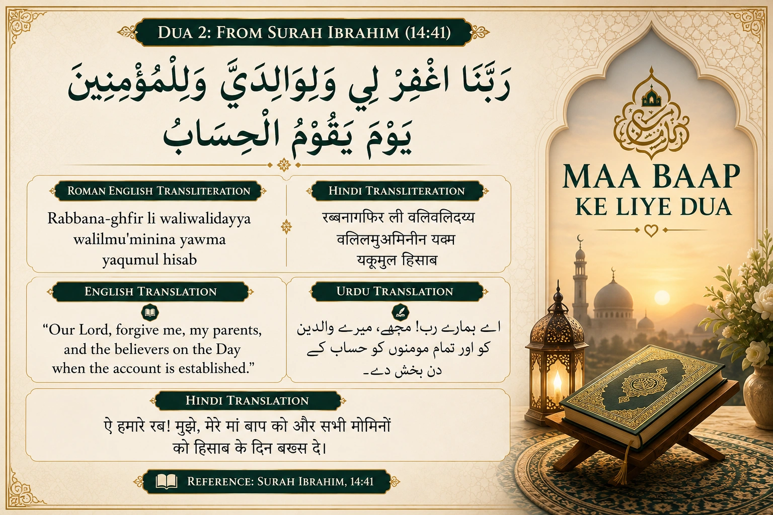 Maa Baap Ke Liye Dua (2)