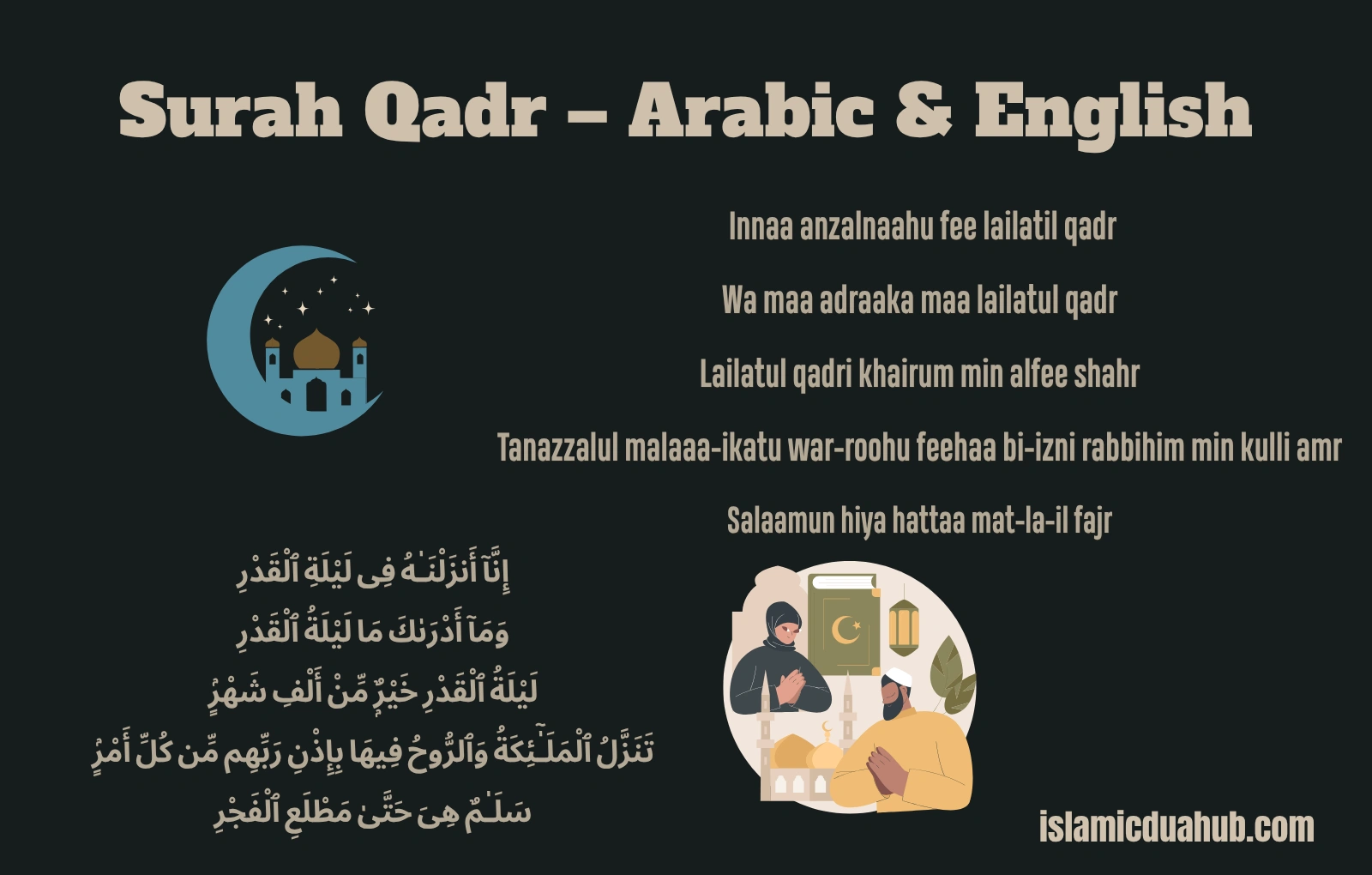 Surah Qadr – Arabic & English