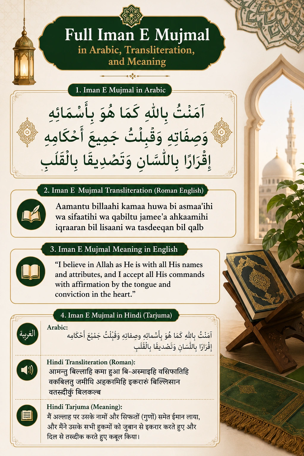 iman e mujmal dua