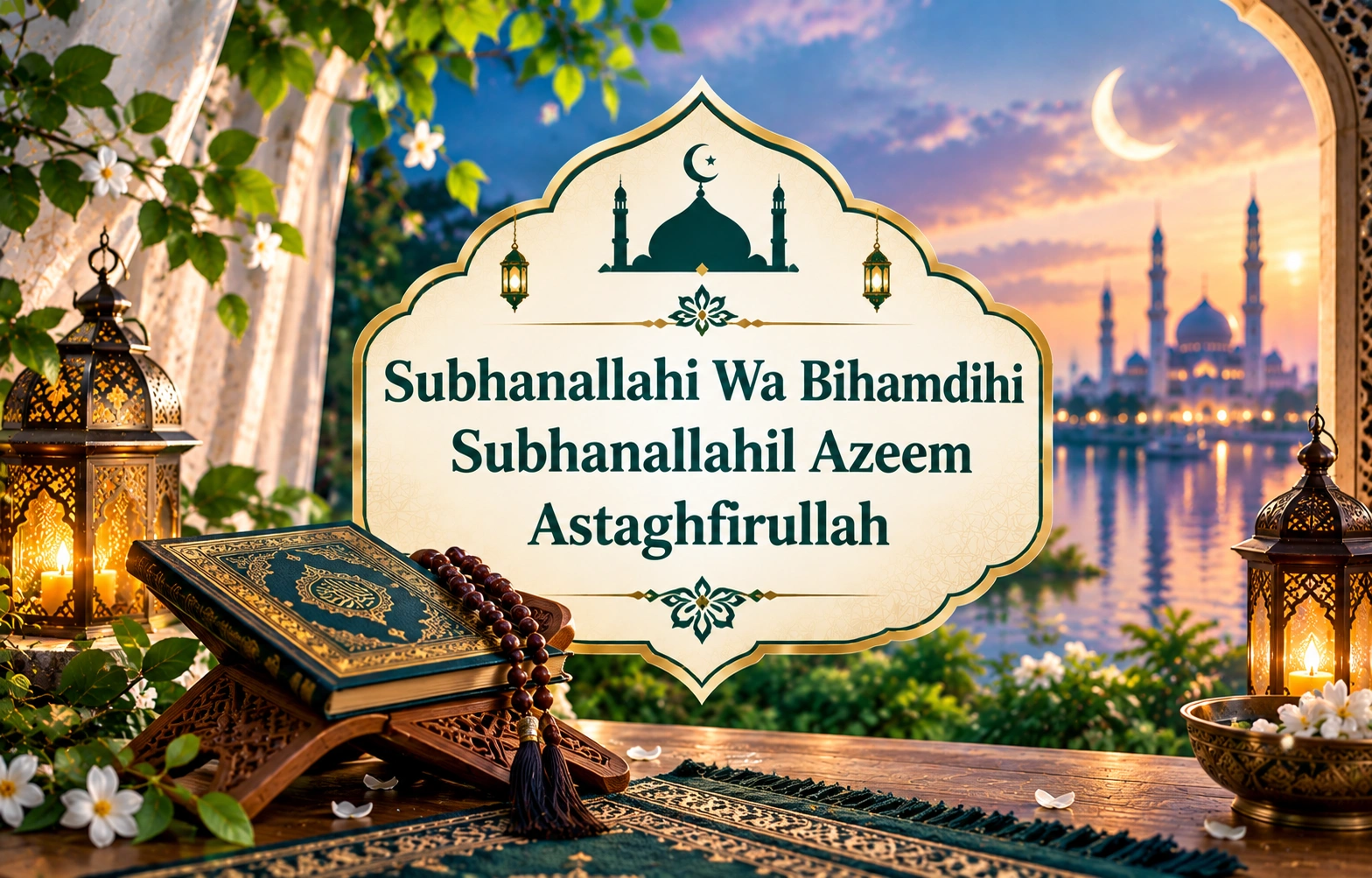 Subhanallahi Wa Bihamdihi Subhanallahil Azeem Astaghfirullah